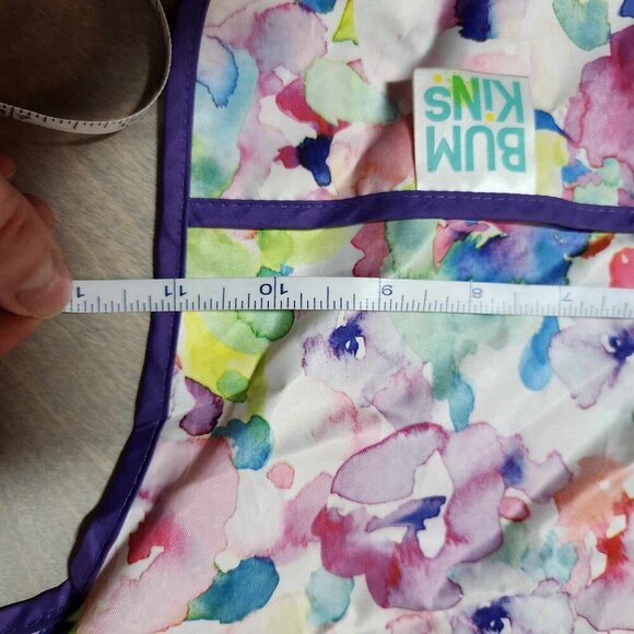 Bumkins sleeved Watercolor bib with Catchall - Picture 4 of 8